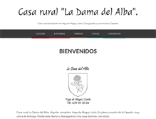 Tablet Screenshot of ladamadelalba.com